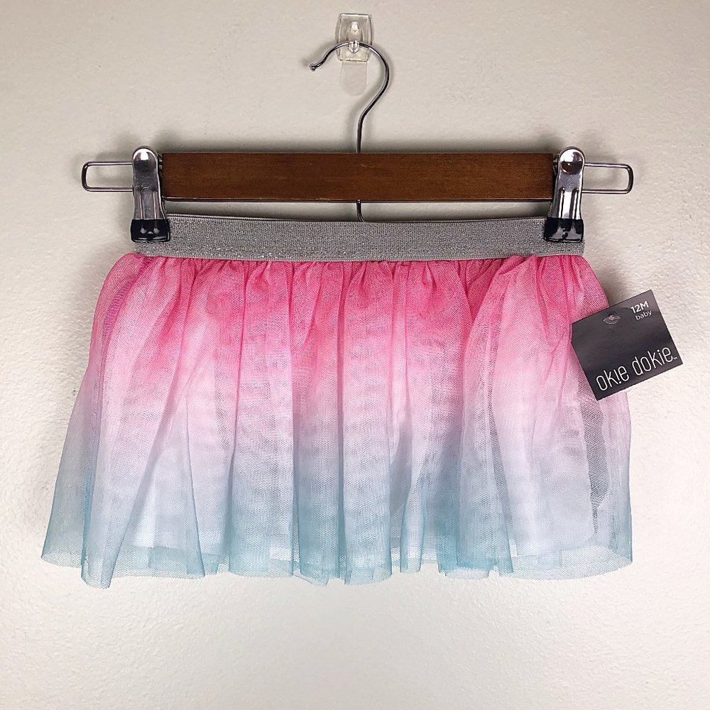$10 CLEARANCE! Okie Dokie Beach Glass Ombre Dyed Tutu Skirt - Picture 2 of 7